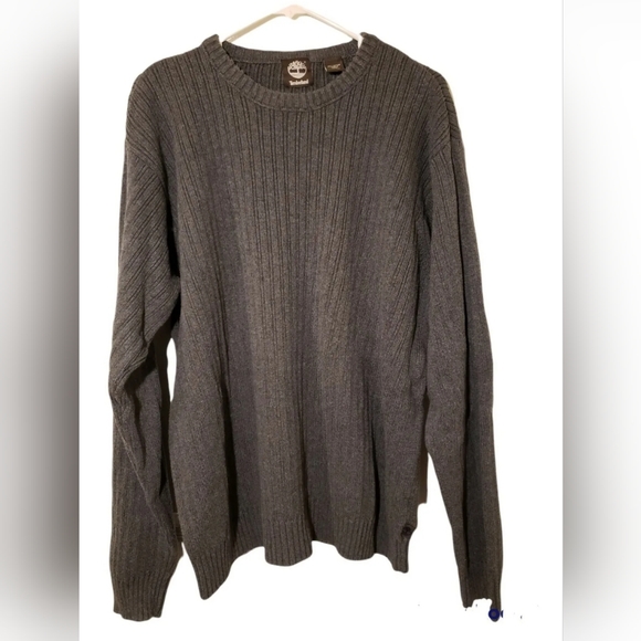 Timberland Other - 💪 MEN'S TIMBERLAND PULLOVER CREW NECK 100% KNIT COTTON SWEATER GRAY SIZE XL 💪